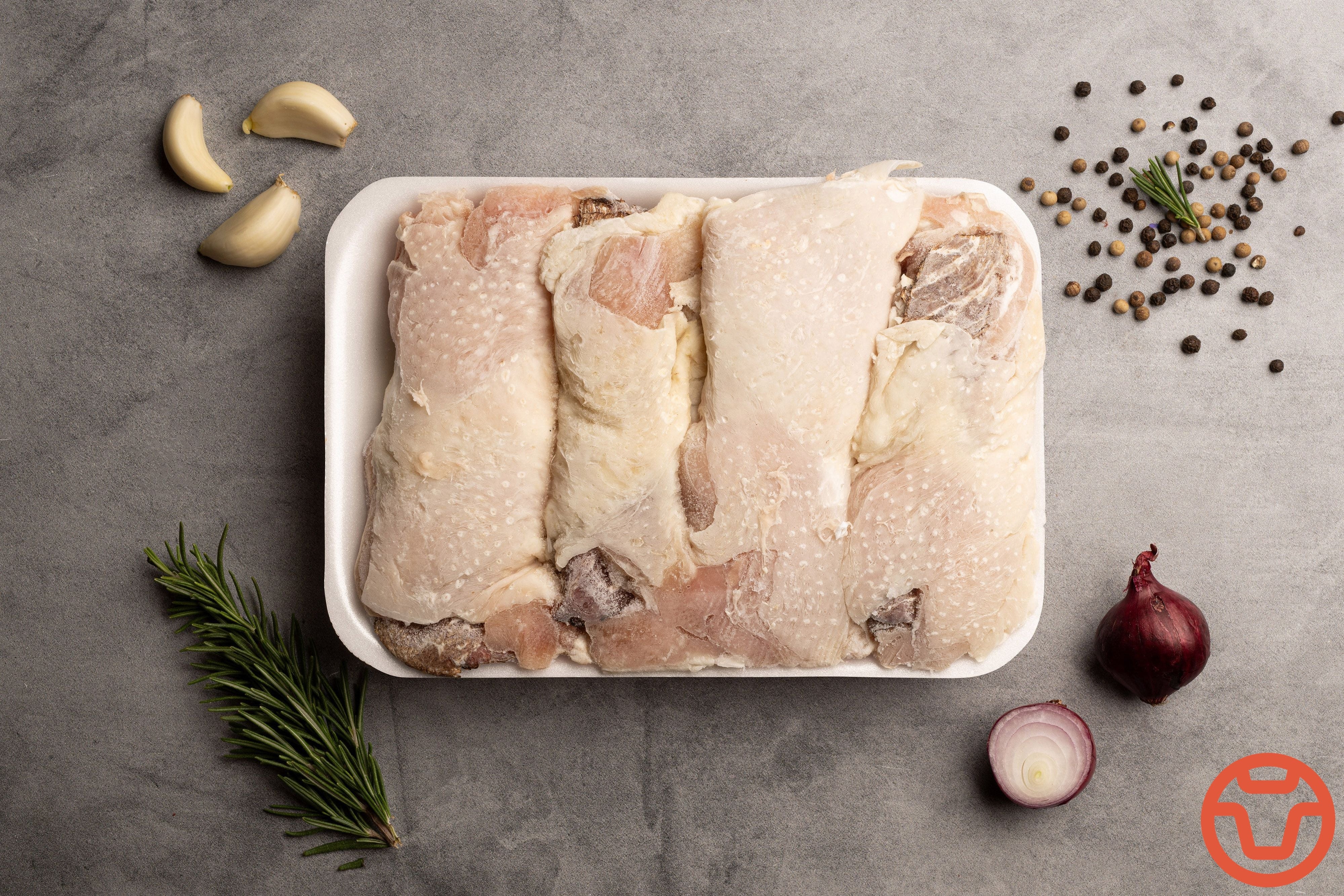 Chicken Capons Stuffed With Pastrami